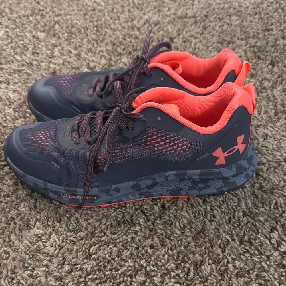 Under Armour Navy and Coral Sneakers